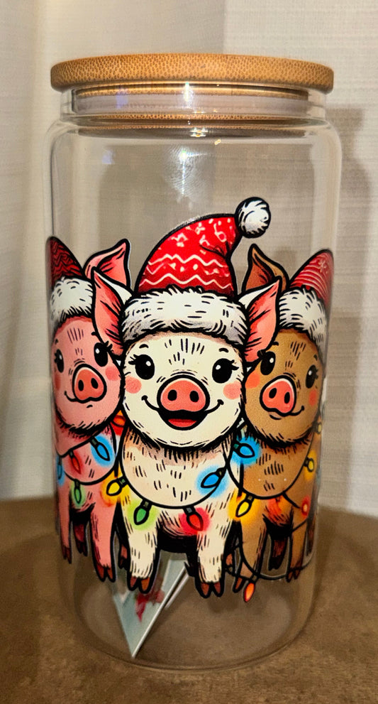 festive pigs